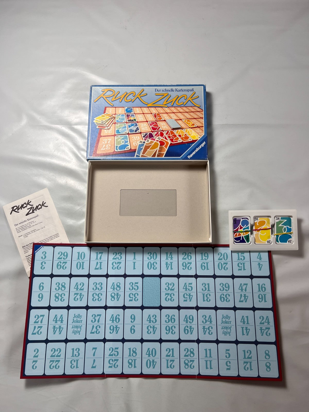 Ruck Zuck der schnelle Kartenspaß - Ravensburger Legespiel 1987 -Vollständig - Ansicht 9