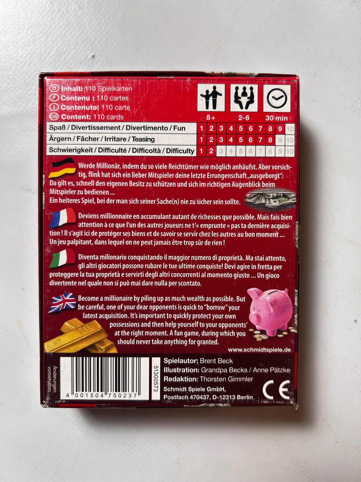 Detailfoto 10 – SKU A7545 – Kartenspiel gebraucht bei Brettspielimperium