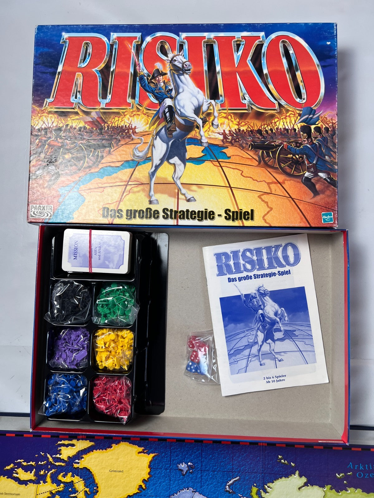 Brettspiel  Risiko  Parker 2000  Vollständig - Ansicht 3