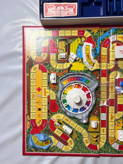 Spiel des Lebens MB 1984 Spiel blaue Ausgabe Brettspiel 2 Fahnen Vollständig - Ansicht 5