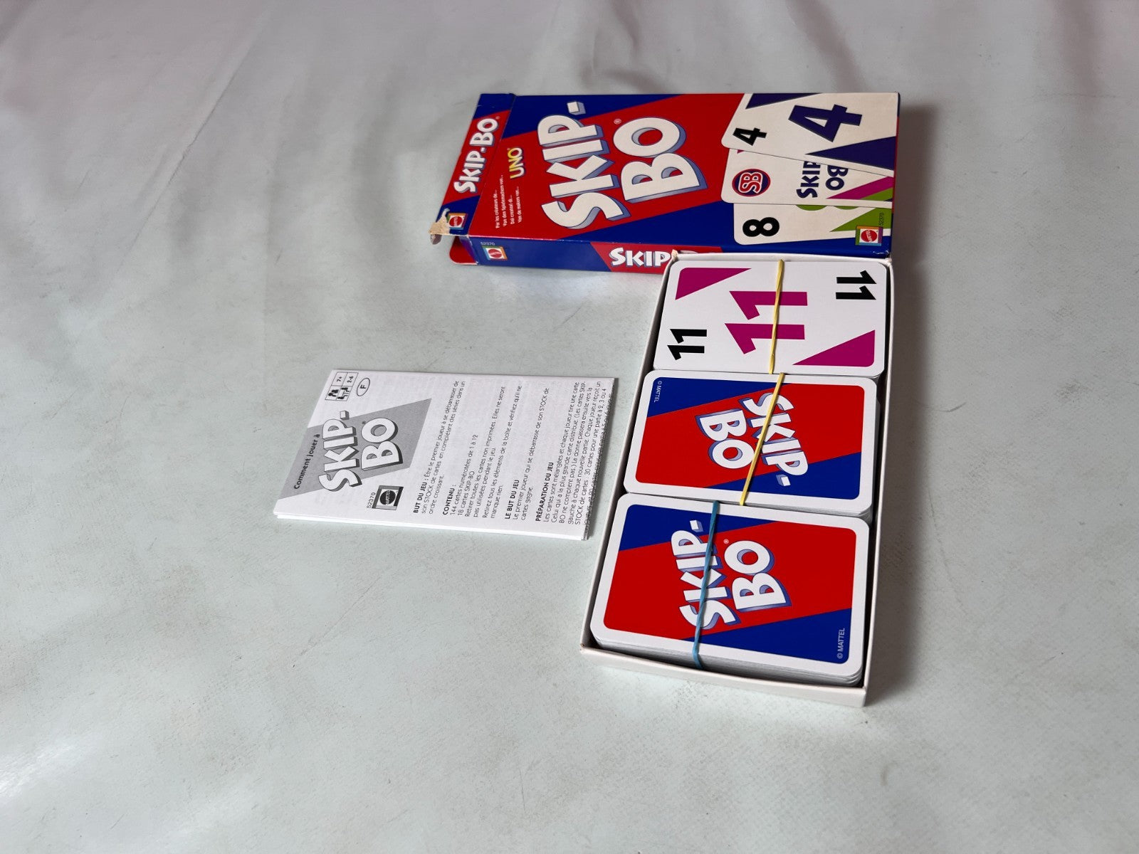 Skip Bo Kartenspiel Mattel blau rote Ausgabe 2003  - vollständig - Ansicht 3