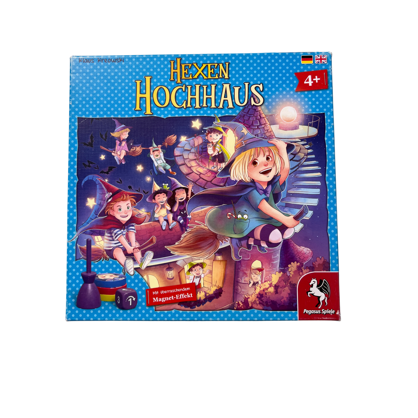 Hexen Hochhaus Pegasus Spiele Brettspiel Familienspiel Vollständig - Ansicht 1