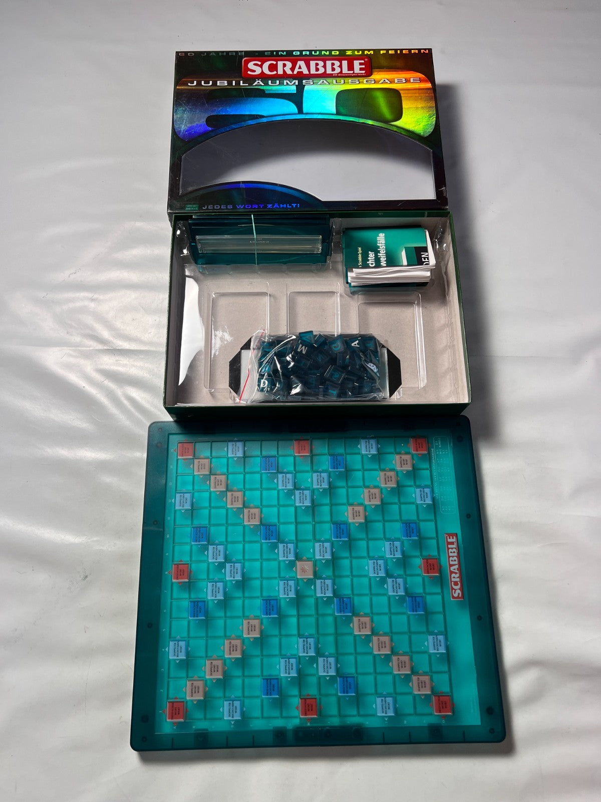 Scrabble Jubiläumsausgabe 60 Jahre Mattel Brettspiel Spiel  Vollständig - Ansicht 2