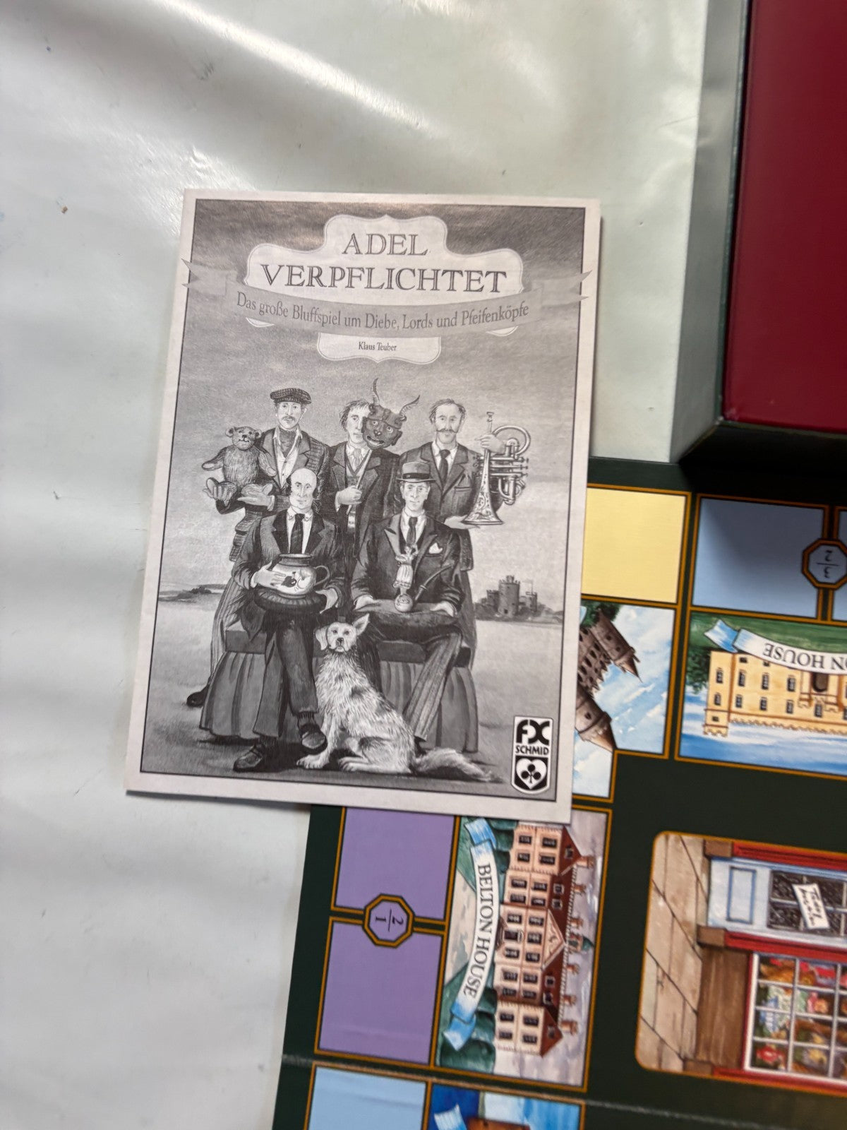 Adel verpflichtet Brettspiel FX Schmid 1990 Gesellschaftsspiel   Unbespielt - Ansicht 7
