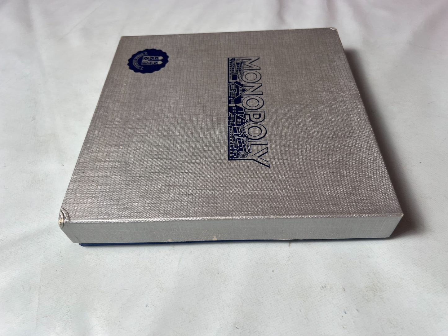 Monopoly Brettspiel Spiele Schmidt silber Vintage alt 60er Holz  Vollständig - Ansicht 7