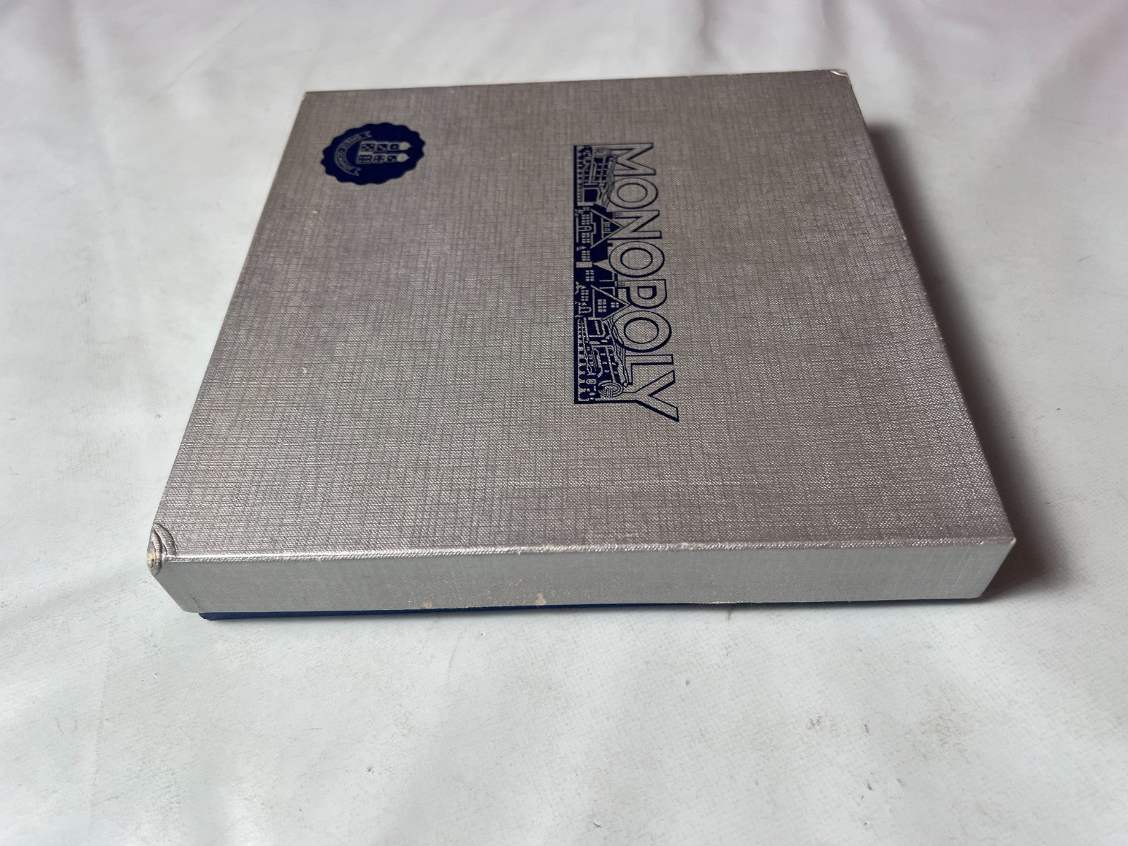 Monopoly Brettspiel Spiele Schmidt silber Vintage alt 60er Holz  Vollständig - Ansicht 7