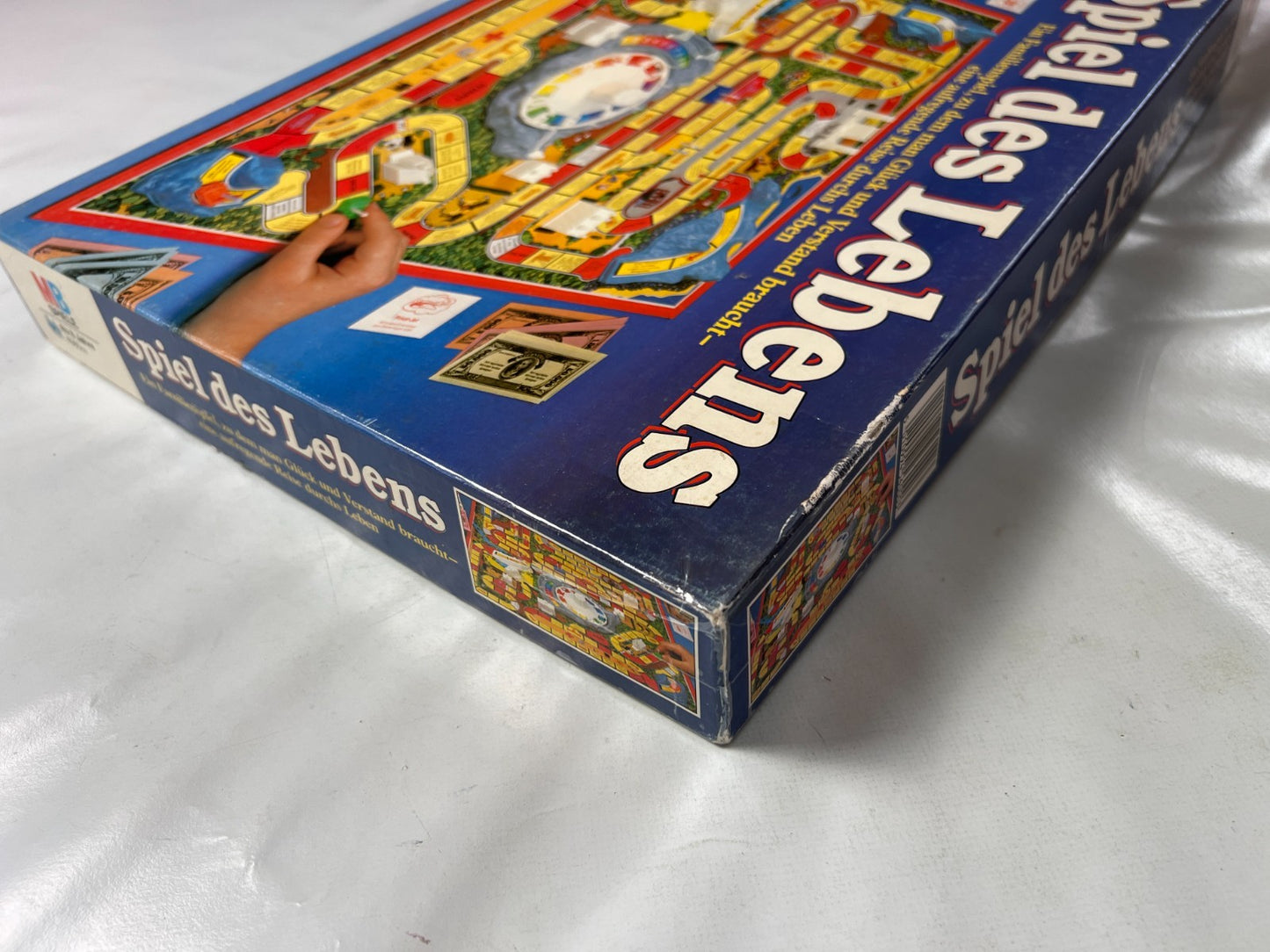 Spiel des Lebens MB 1984 Spiel blaue Ausgabe Brettspiel 2 Fahnen Vollständig - Ansicht 12