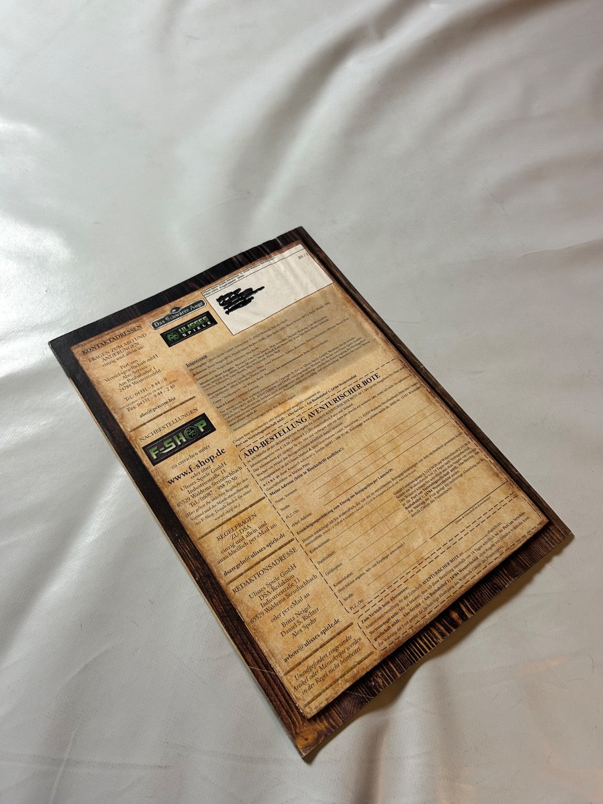 Detailfoto 10 – SKU A11849 – Rollenspiel-Buch gebraucht bei Brettspielimperium