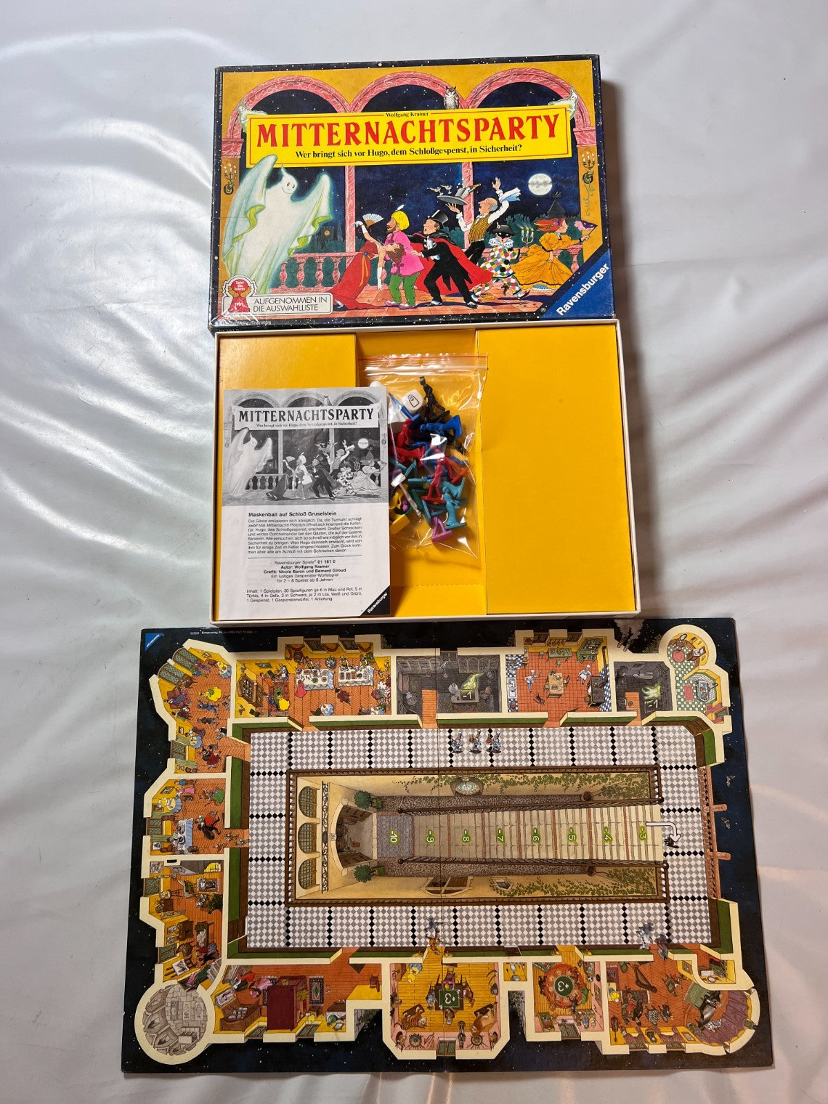 Gesellschaftsspiel  Mitternachtsparty  Ravensburger 1989  Vollständig - Ansicht 2