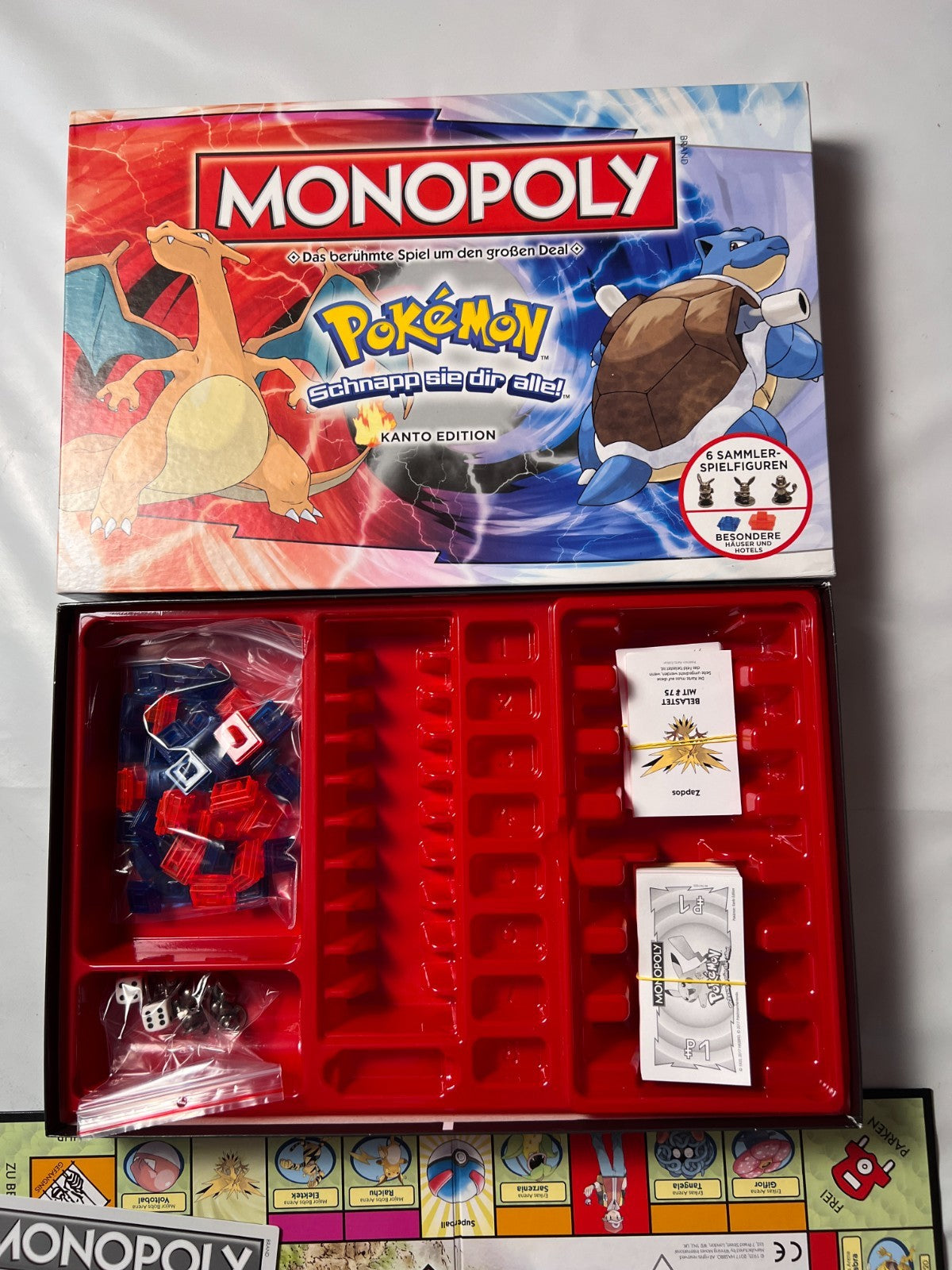 MONOPOLY  POKEMON  KANTO Edition deutsch Zinn Figuren  Vollständig - Ansicht 3