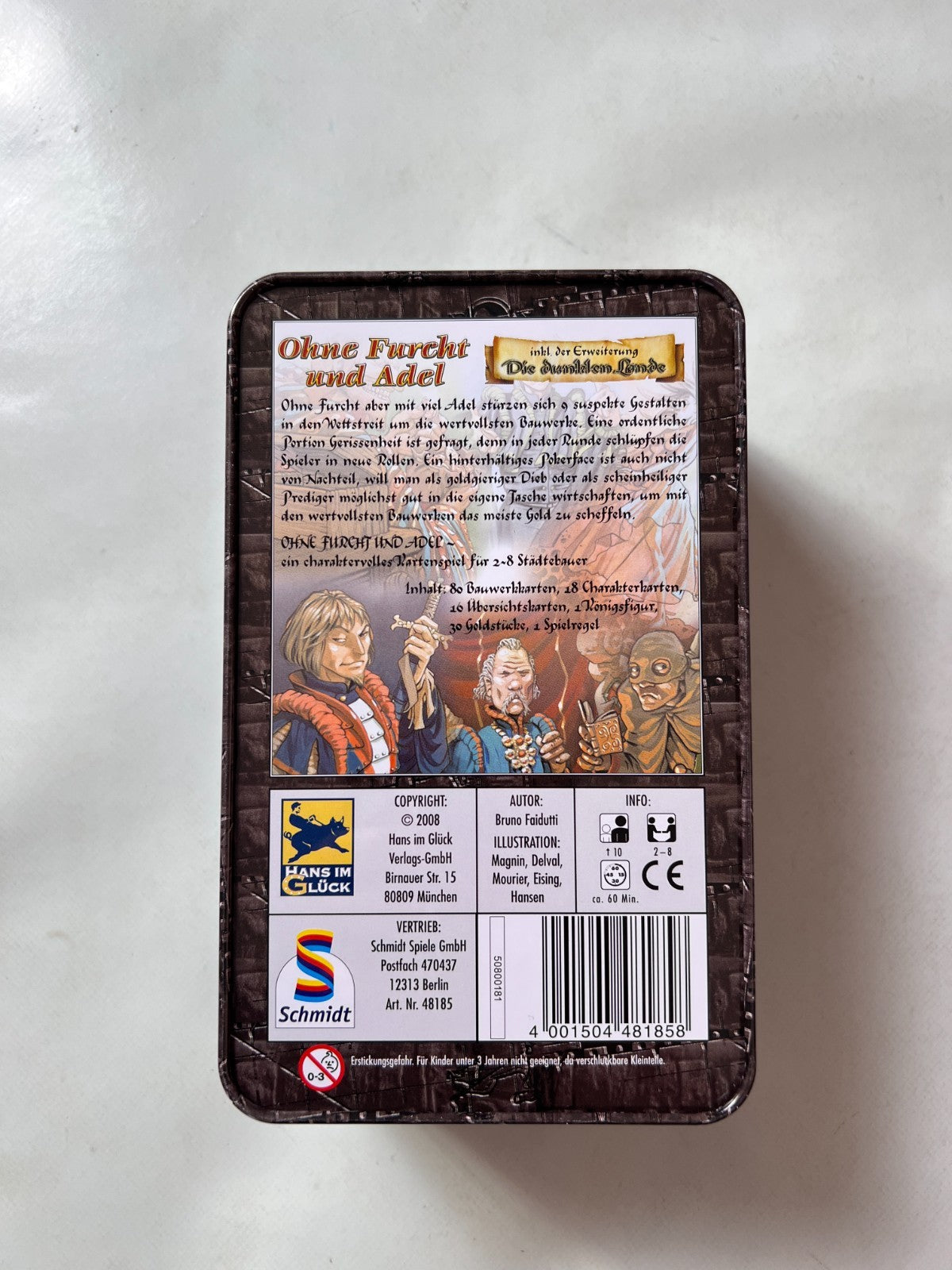 Ohne Furcht und Adel + Erweiterung Die dunklen Lande Metallbox  Vollständig - Ansicht 9