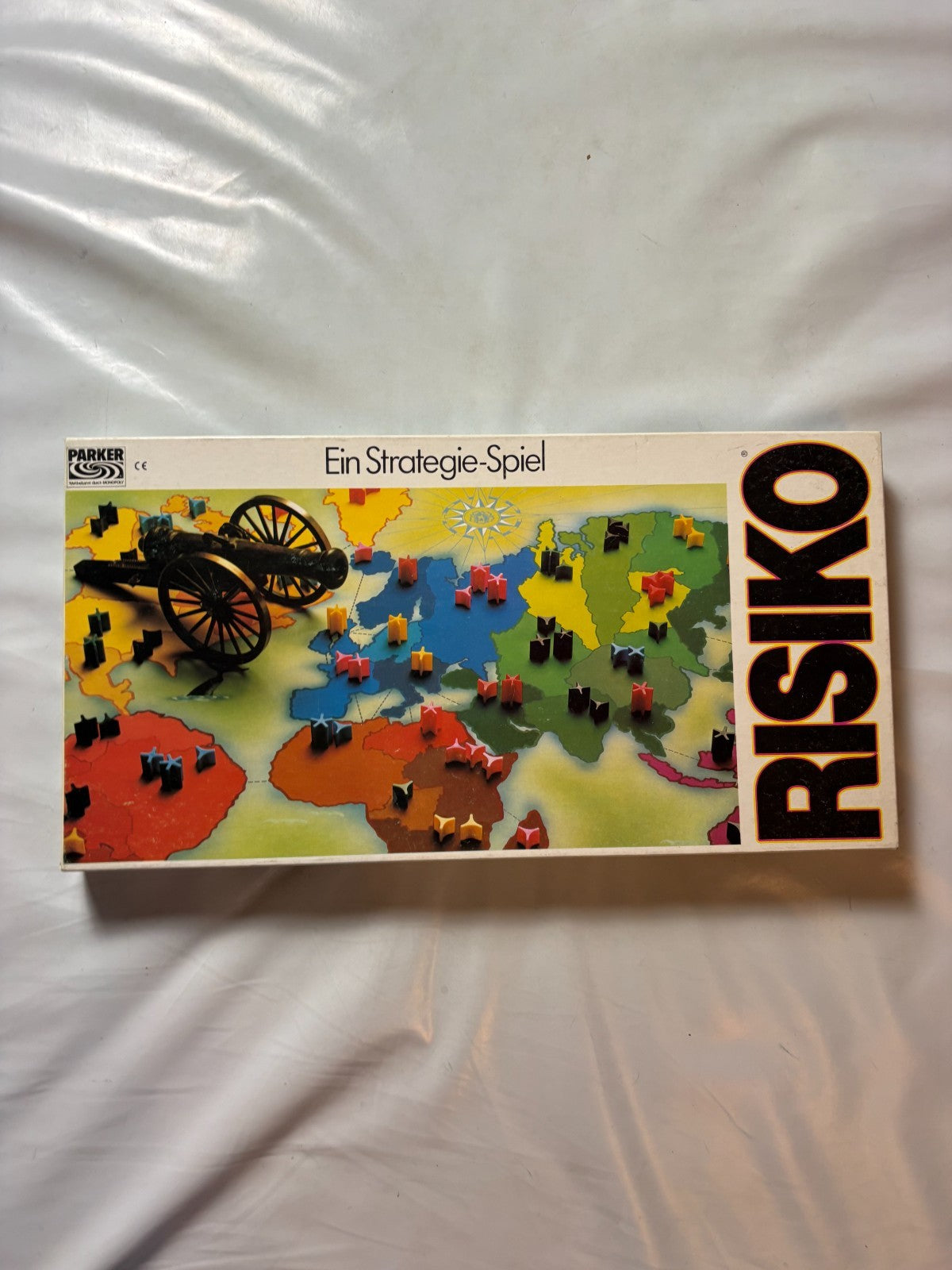 Brettspiel  Risiko  Strategiespiel weiße Ausgabe Parker 1982  Vollständig - Ansicht 2