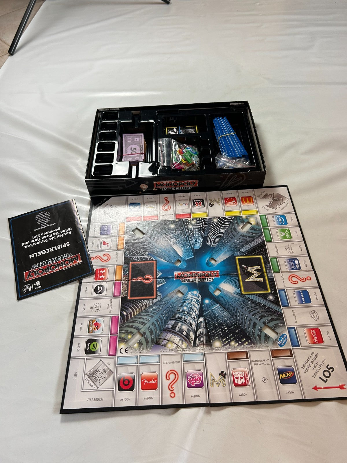 Spiel Monopoly Imperium silber Topmarken DER WELT Hasbro vollständig - Ansicht 6