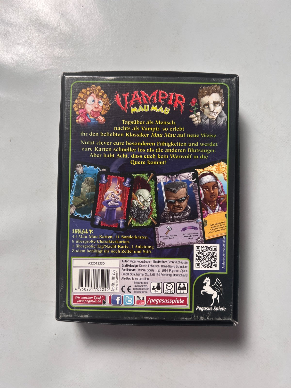 Vampir Mau Mau Pegasus Spiele Kartenspiel Familien  Vollständig - Ansicht 9