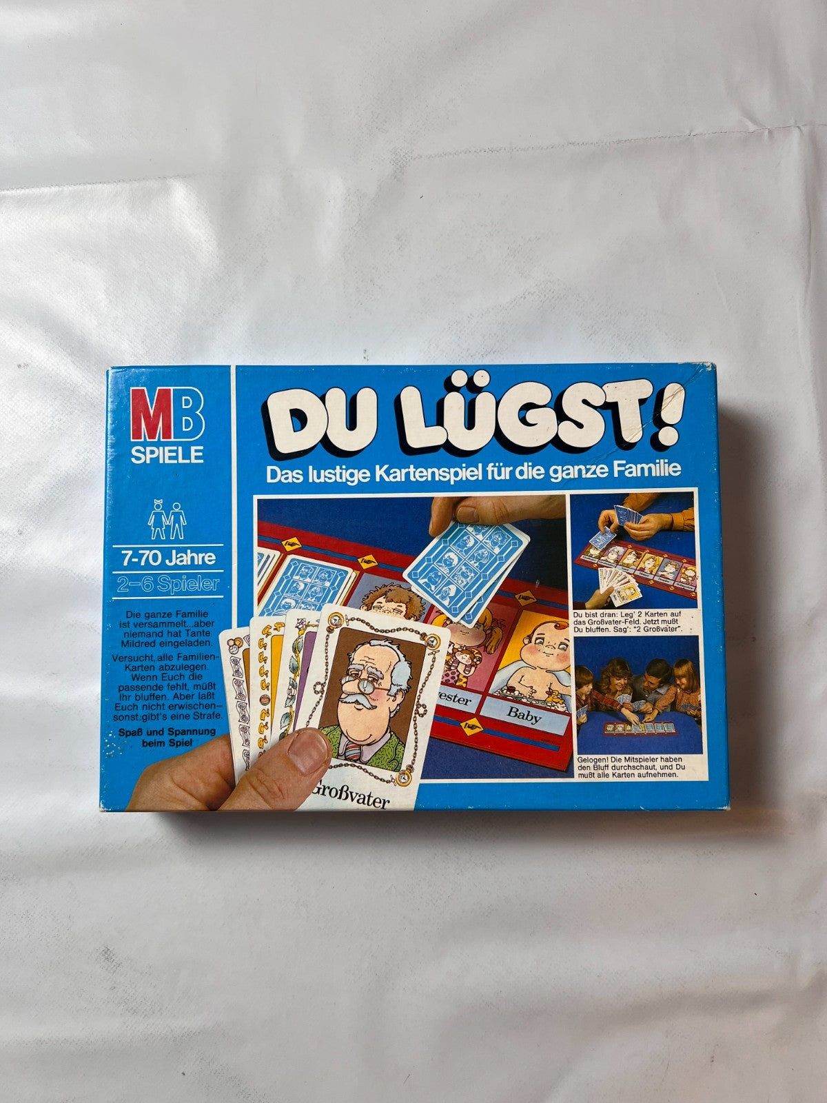 Du lügst! von MB Spiele Familienspiel Brettspiel Kartenspiel 1980 vollständig - Ansicht 4