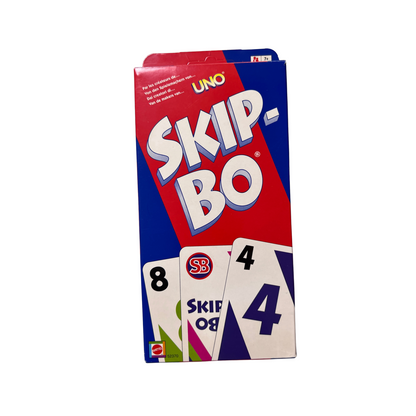 Skip Bo Kartenspiel Mattel blau rote Ausgabe 2003  - vollständig - Ansicht 1