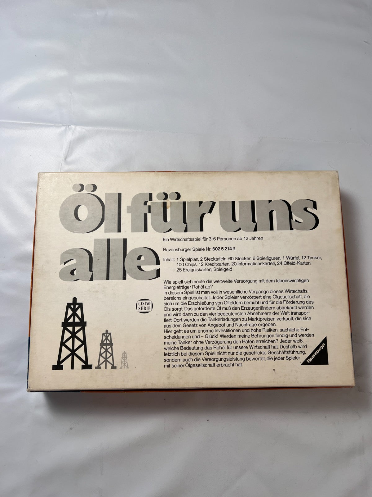Ravensburger Öl für uns alle 1976 Brettspiel Casino Serie - Vollständig - Ansicht 11