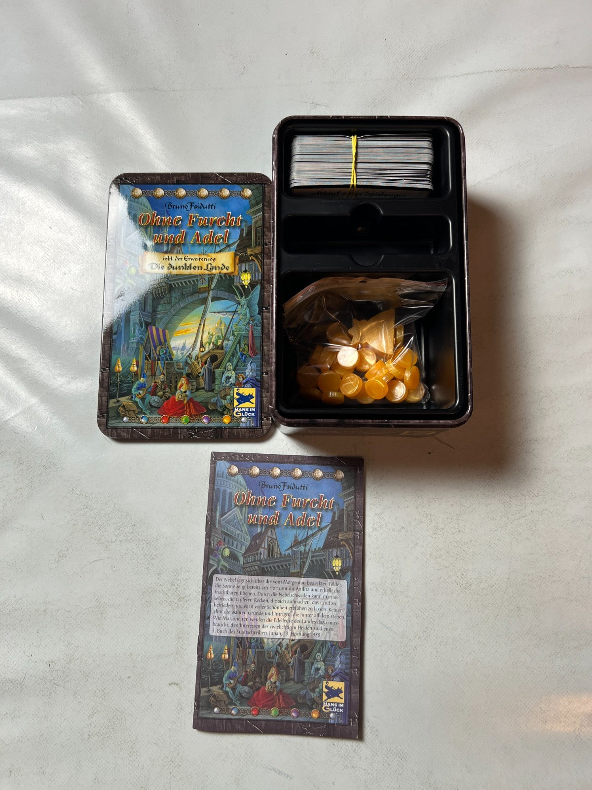 Ohne Furcht und Adel + Erweiterung Die dunklen Lande Metallbox  Vollständig - Ansicht 2