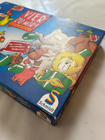 Vier Zu Mir! Brettspiel 90er Kinderspiel ASS 1996 Tierfiguren - Vollständig - Ansicht 4