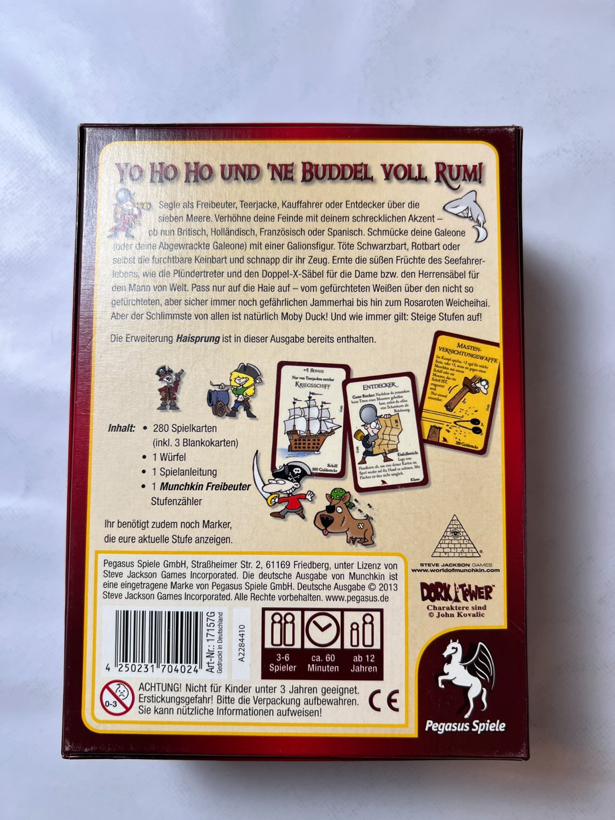 Munchkin – Freibeuter Basisspiel + Erweiterung – Pegasus Spiele – Vollständig - Ansicht 9