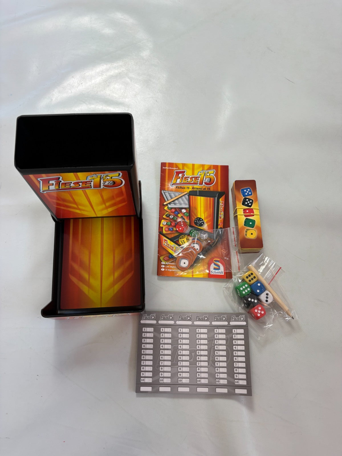 Fiese 15 Gesellschaftsspiel Würfelspiel Schmidt  Vollständig - Ansicht 6