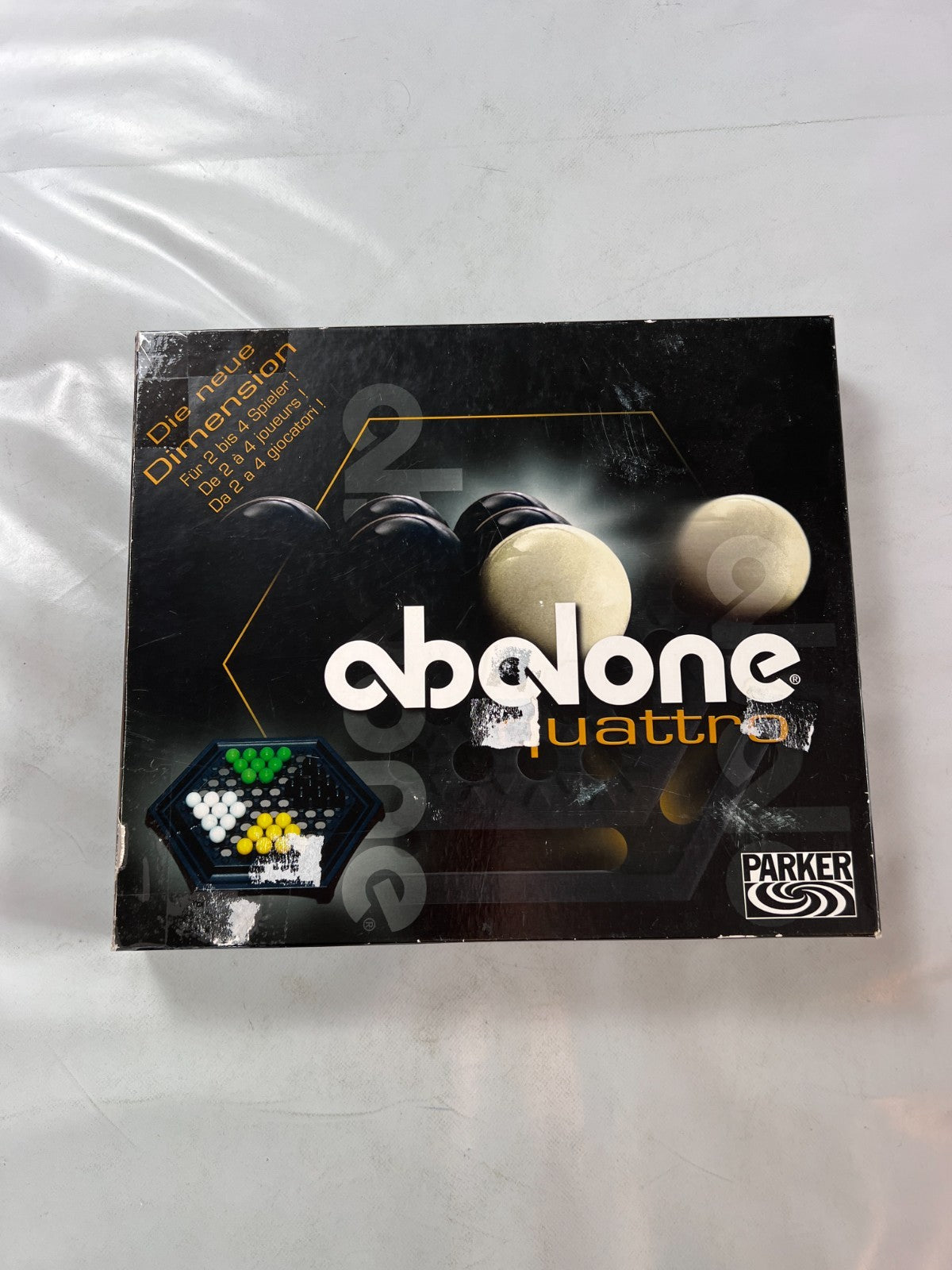 Abalone Quattro Spiel Gesellschaftsspiel Brettspiel Parker 2004  Vollständig - Ansicht 4