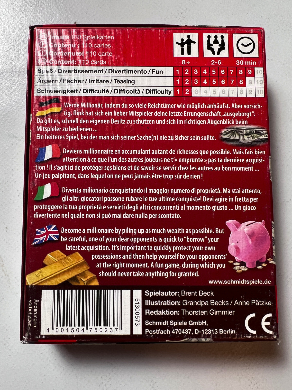 Detailfoto 12 – SKU A7545 – Kartenspiel gebraucht bei Brettspielimperium