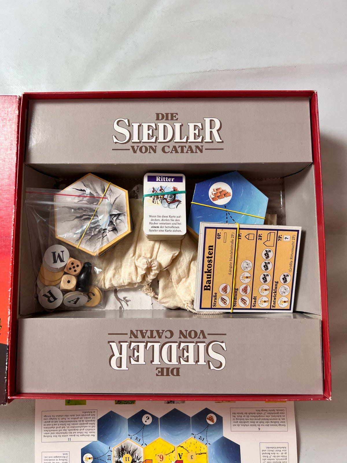 Brettspiel Die Siedler von Catan - Kosmos 1995 - Holz - vollständig - Ansicht 3