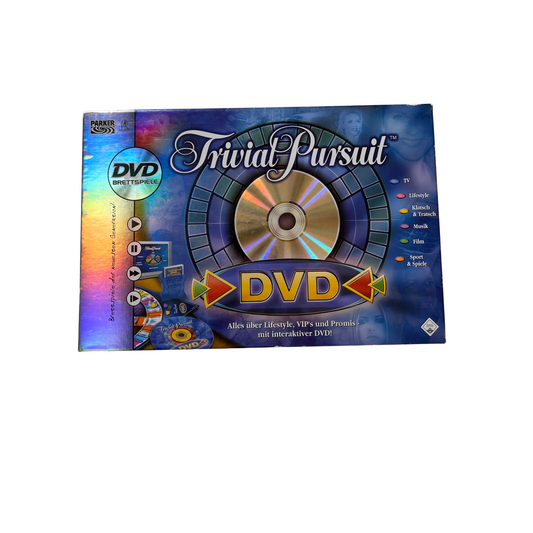 Trivial Pursuit Spiel Brettspiel DVD Edition - Parker - Vollständig - Ansicht 1
