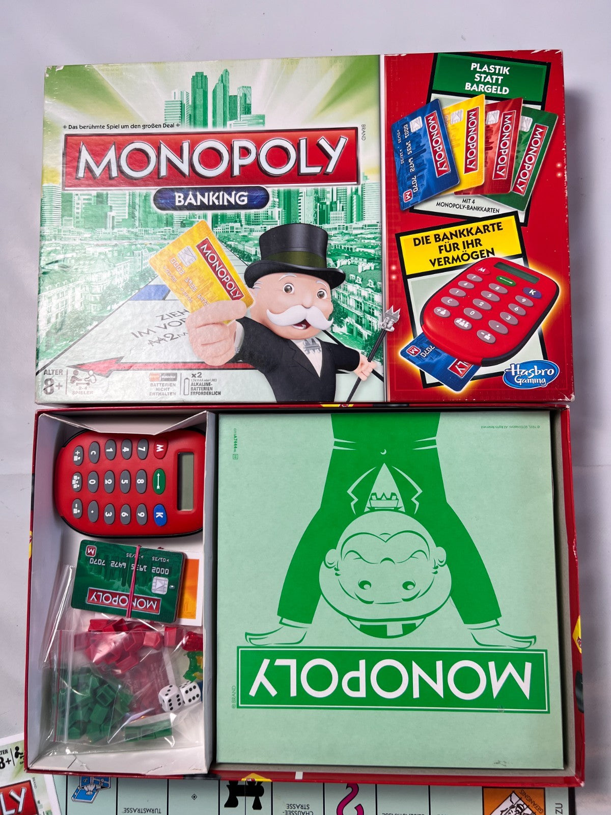 Monopoly Banking Rot  Hasbro  Vollständig - Ansicht 3