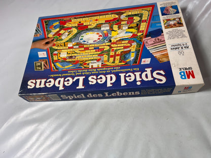 Spiel des Lebens MB 1984 Spiel blaue Ausgabe Brettspiel 2 Fahnen Vollständig - Ansicht 11
