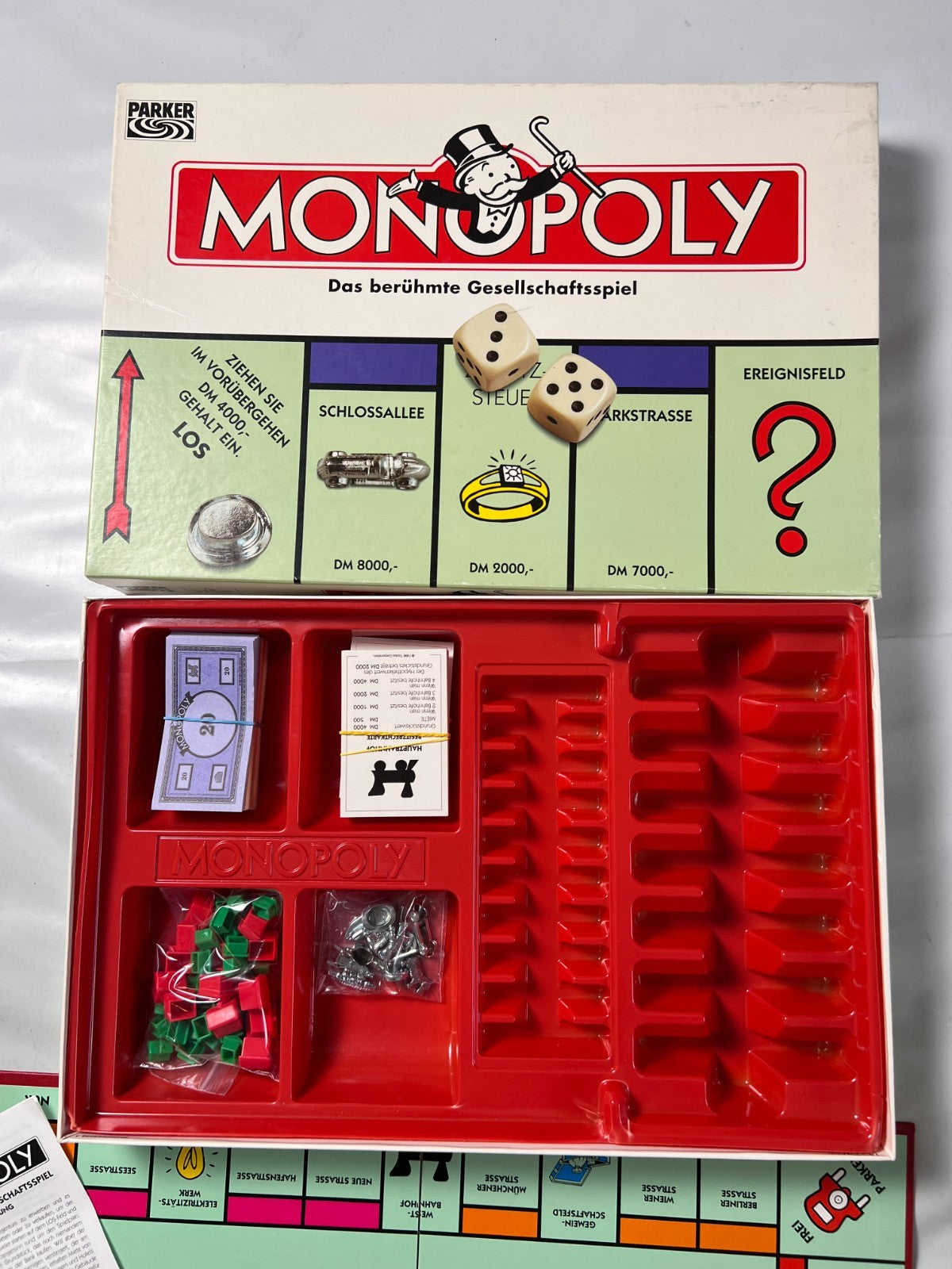 Brettspiel   Monopoly  Parker DMVersion 1996  Vollständig - Ansicht 3