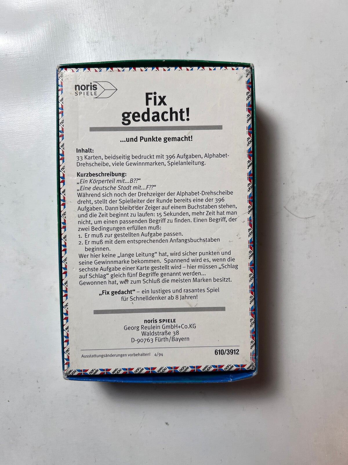 Detailfoto 7 – SKU A5822 – Gesellschaftsspiel gebraucht bei Brettspielimperium