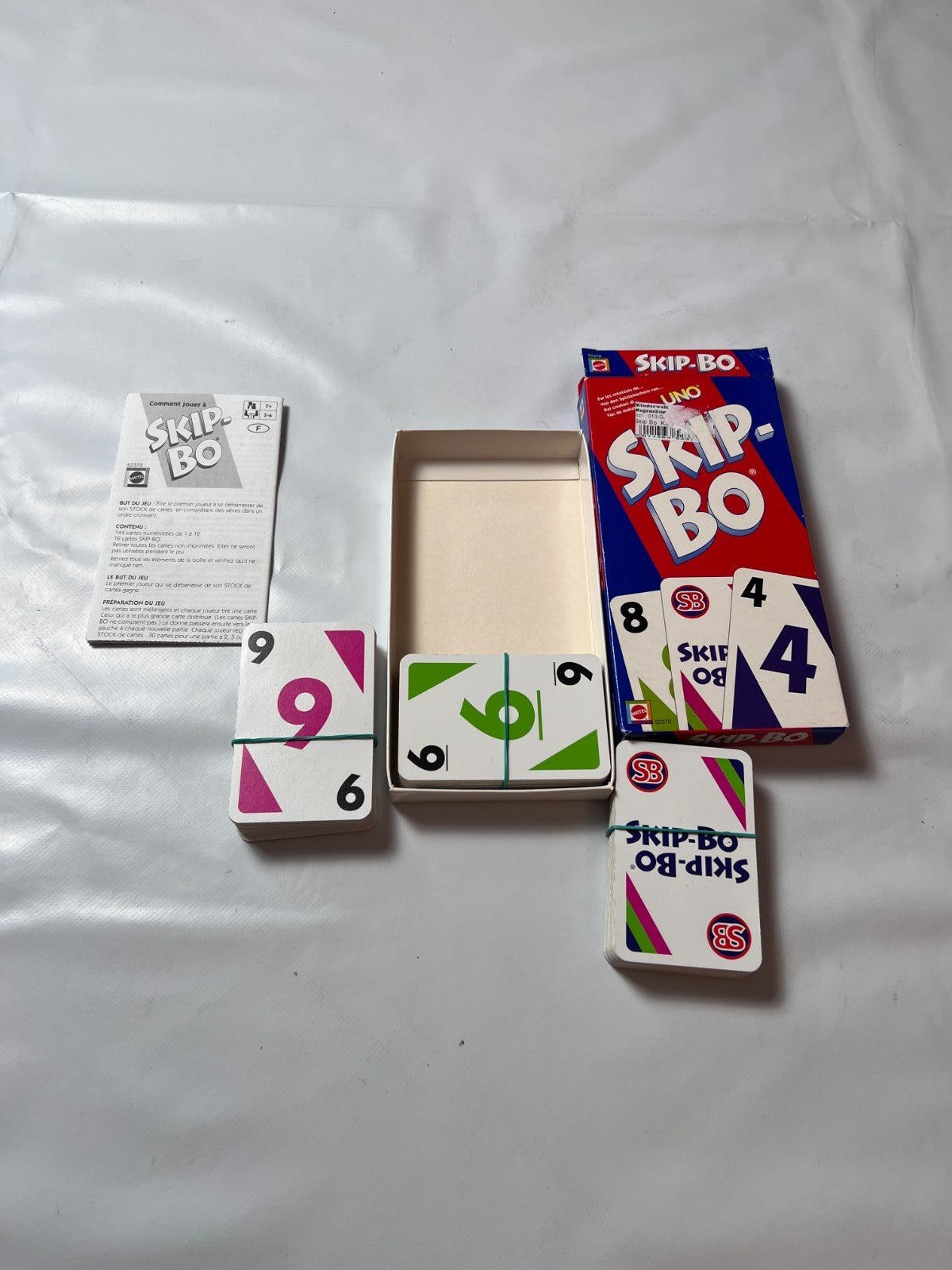 Skip Bo Kartenspiel Mattel blau rote Ausgabe 2003  - vollständig - Ansicht 3