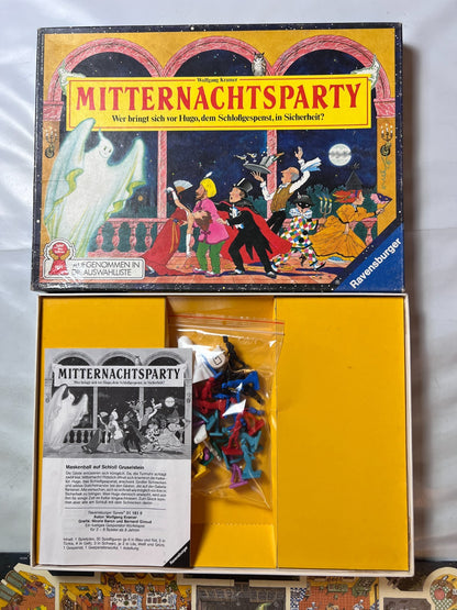 Gesellschaftsspiel  Mitternachtsparty  Ravensburger 1989  Vollständig - Ansicht 3