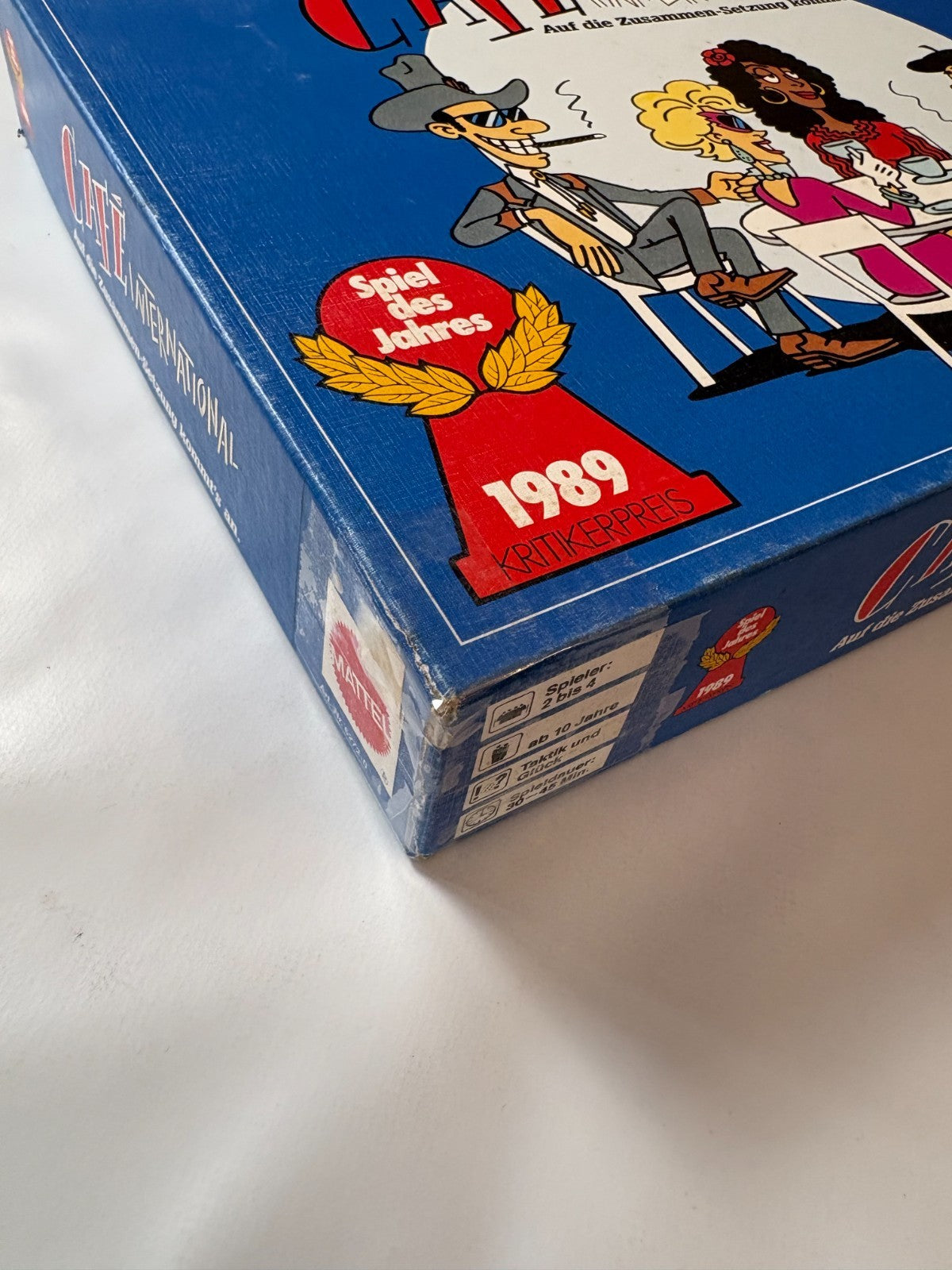 Café International - Brettspiel von Mattel - Vollständig Brett Karton Fleckig - Ansicht 6