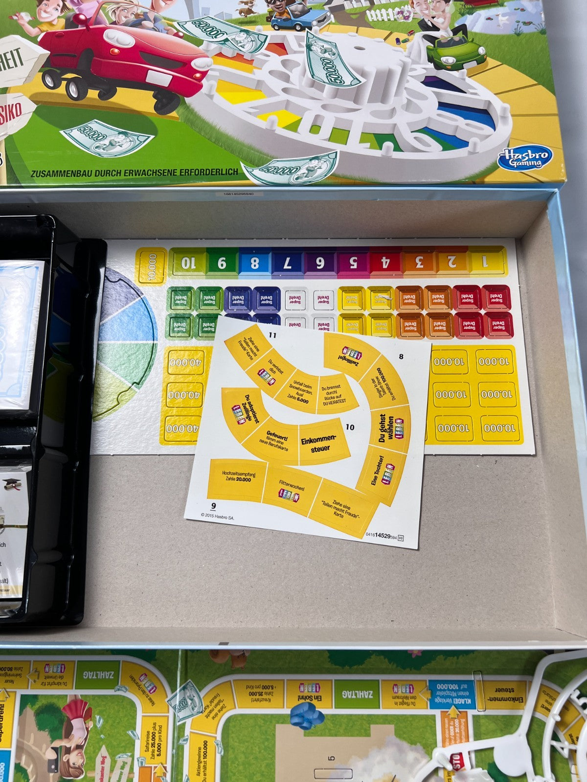 Das Spiel des Lebens Orginal Brettspiel Hasbro 2015  Unbespielt - Ansicht 3