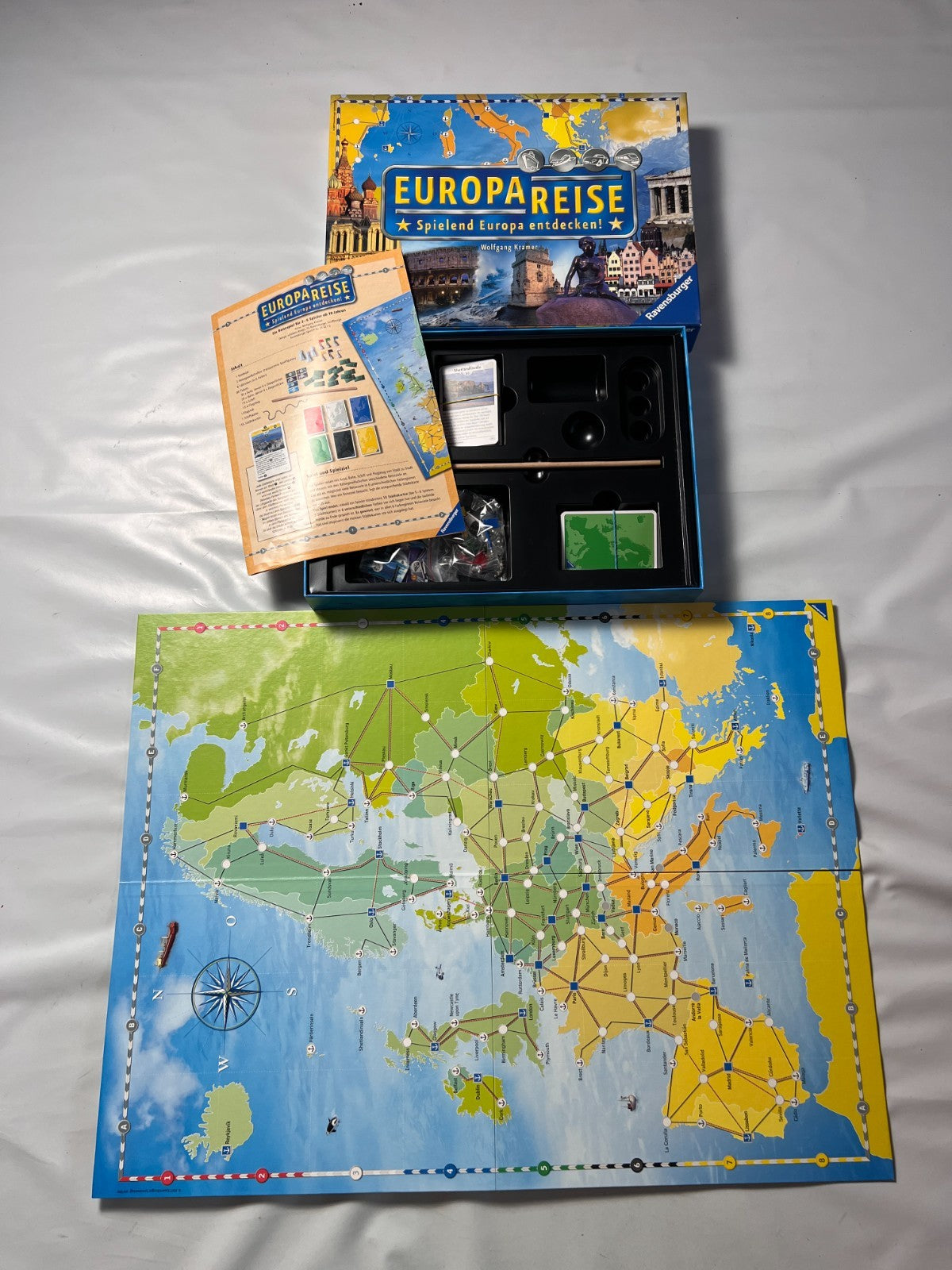 Ravensburger Europareise Gesellschaftsspiel 2007  Vollständig - Ansicht 2
