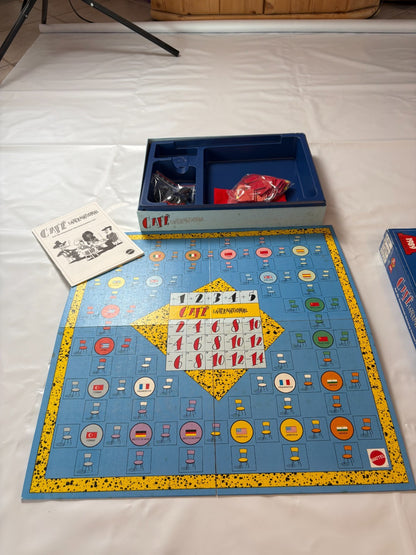 Café International - Brettspiel von Mattel - Vollständig Brett Karton Fleckig - Ansicht 8
