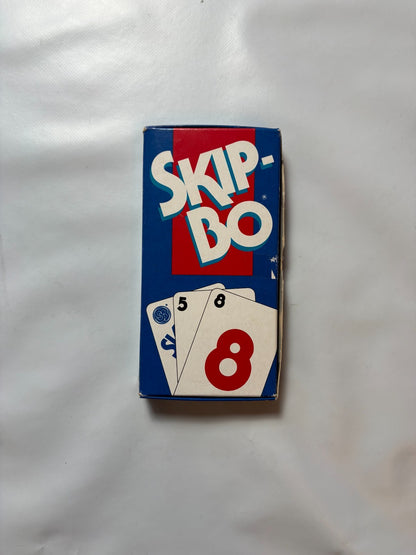 Skip Bo Kartenspiel Mattel blau rote Ausgabe 1992  - vollständig - Ansicht 2