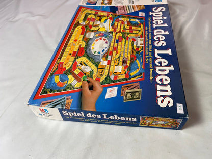 Spiel des Lebens MB 1984 Spiel blaue Ausgabe Brettspiel 2 Fahnen Vollständig - Ansicht 12
