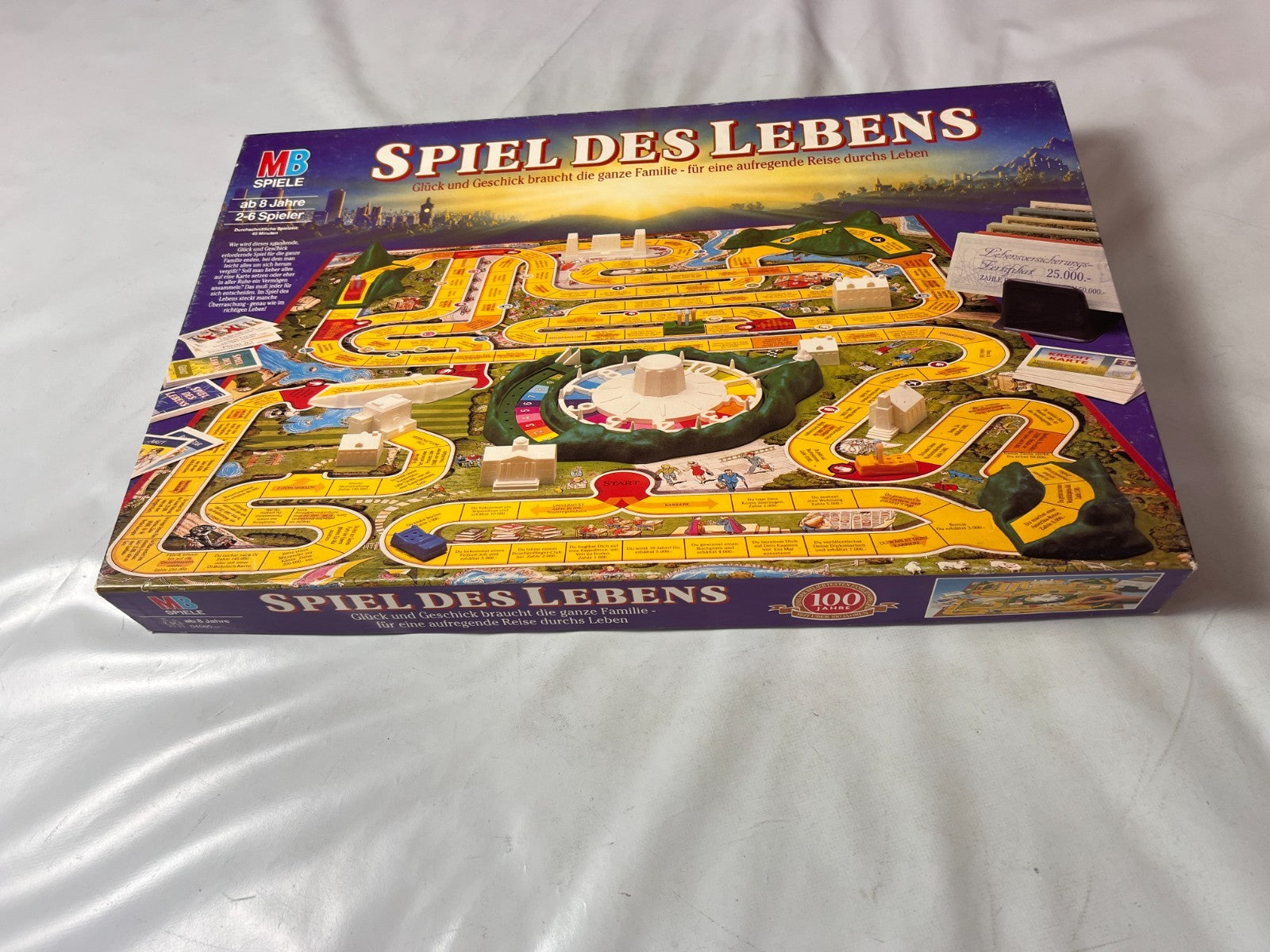 MB Spiele, Spiel des Lebens, 100 Jahre Edition, Vintage 1992, vollständig - Ansicht 18