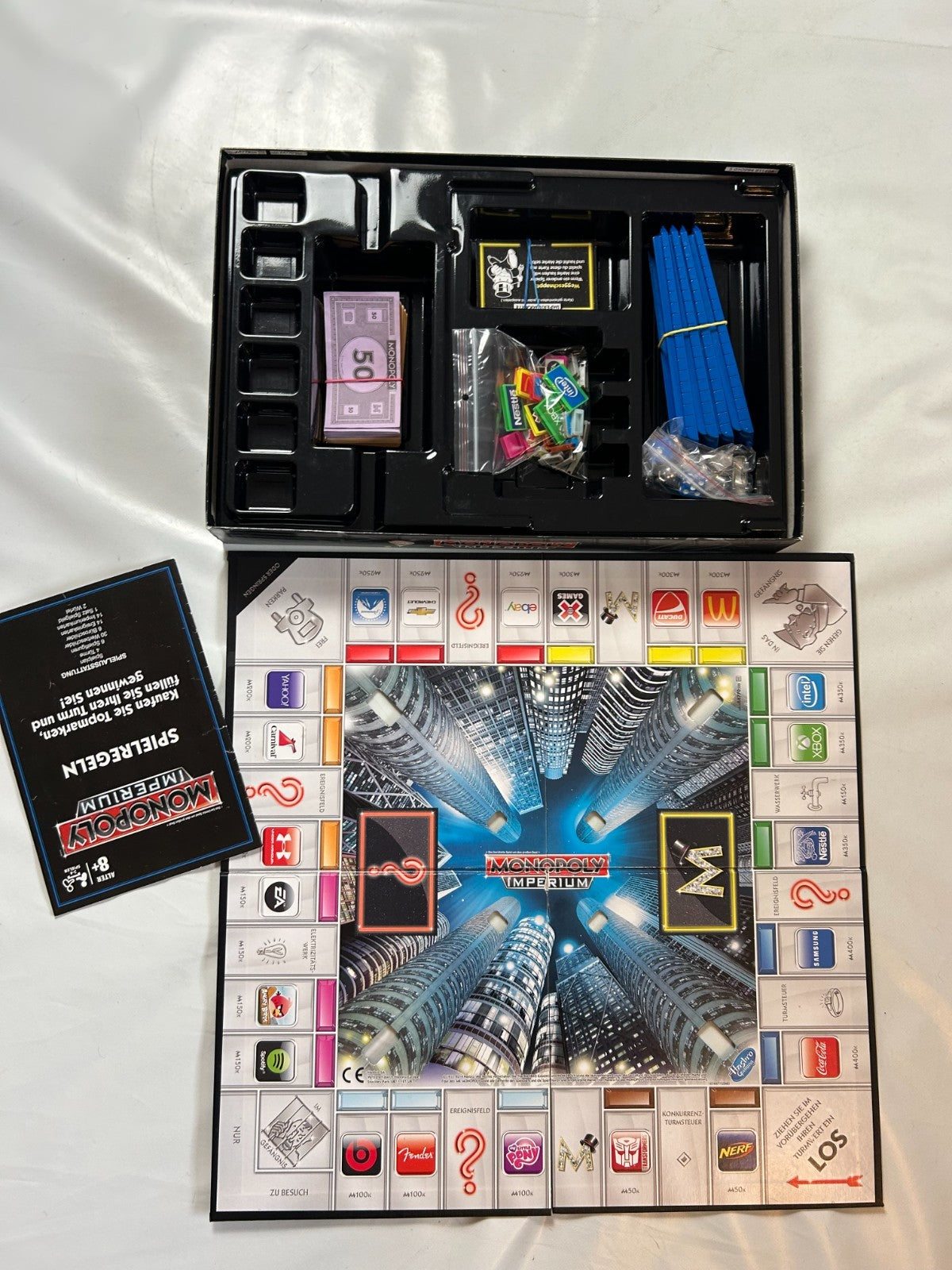 Spiel Monopoly Imperium silber Topmarken DER WELT Hasbro vollständig - Ansicht 5