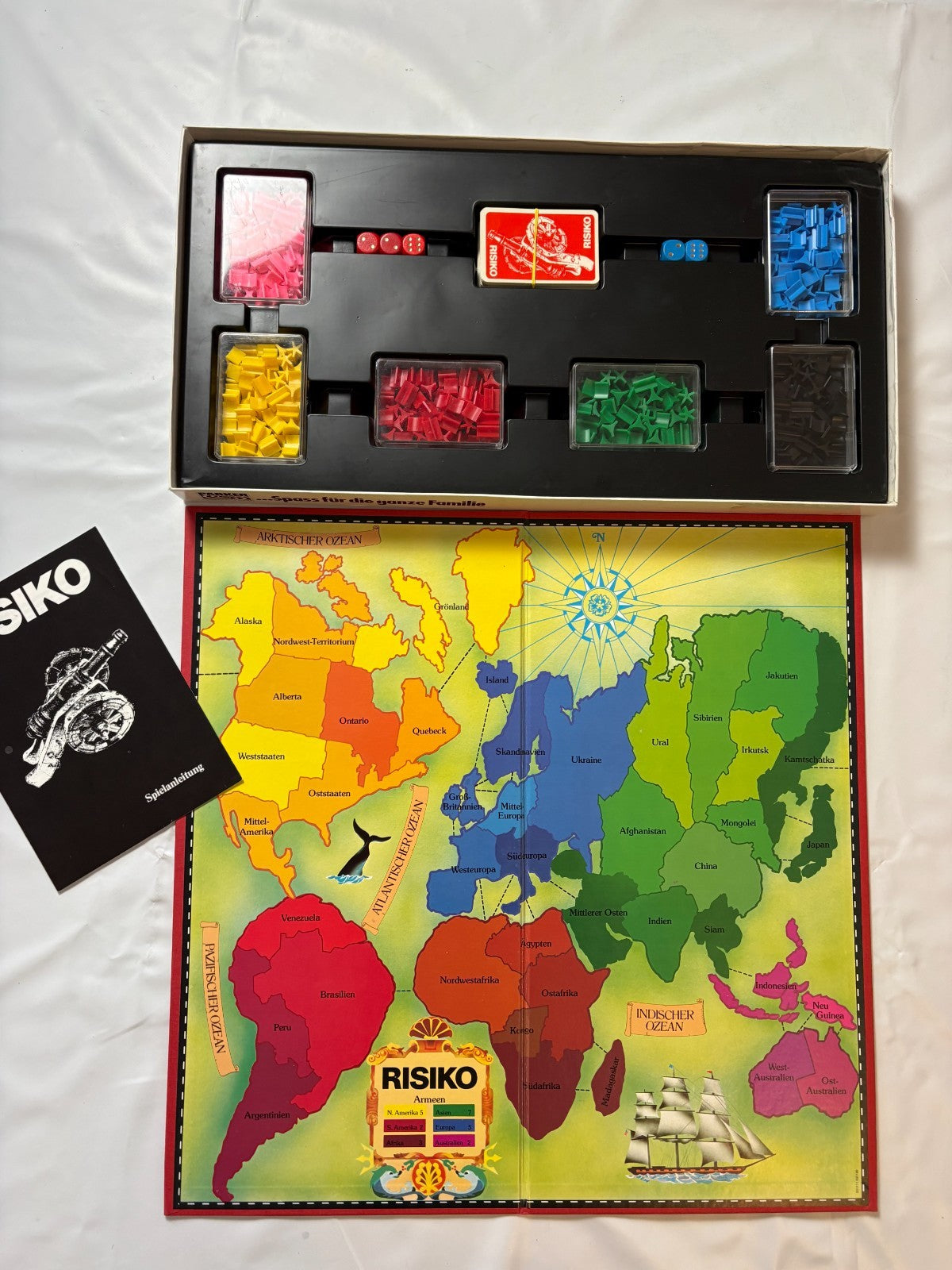 Risiko - Strategiespiel weiß Parker 1982 - Vollständig - Ansicht 7