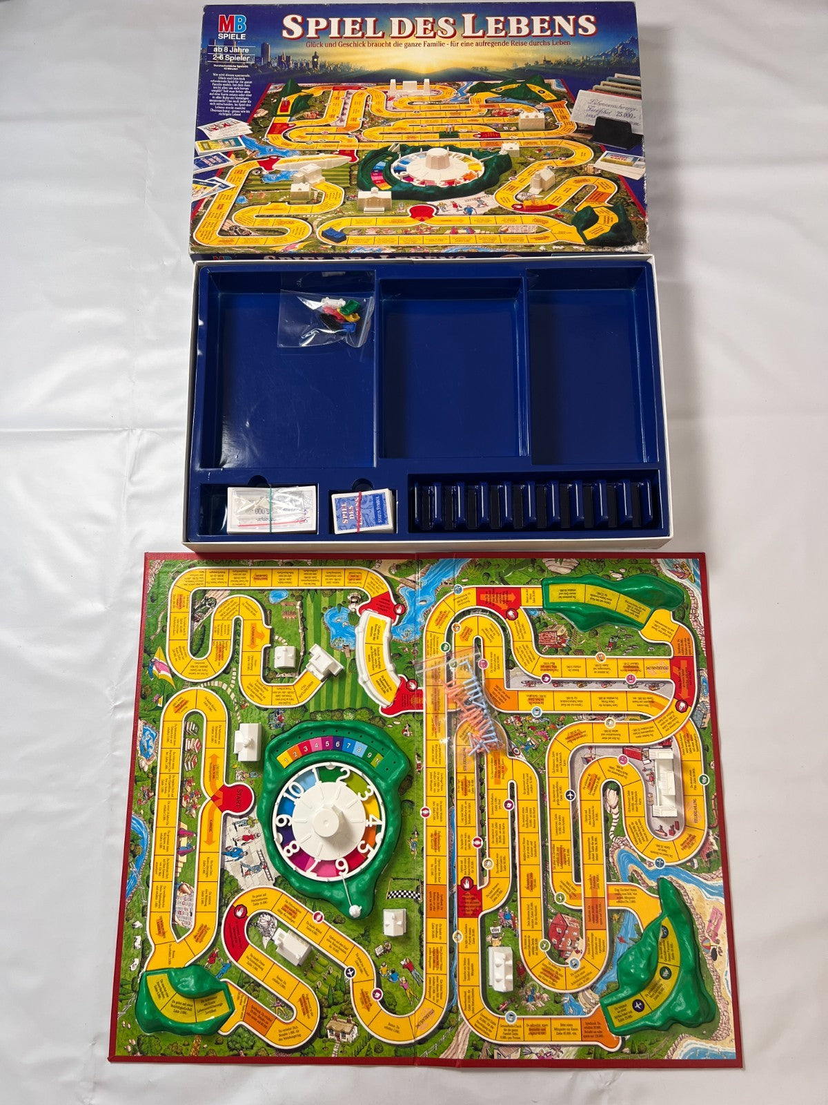 MB Spiele, Spiel des Lebens, 100 Jahre Edition, Vintage 1992, vollständig - Ansicht 2