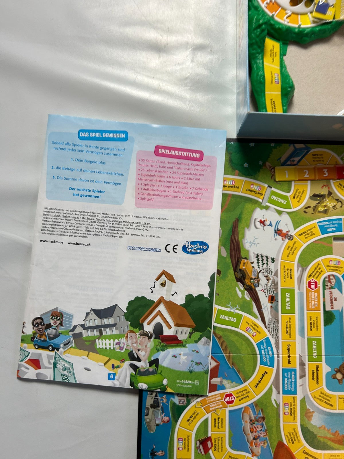 Das Spiel des Lebens Original Hasbro 2015 Brettspiel  Vollständig - Ansicht 9