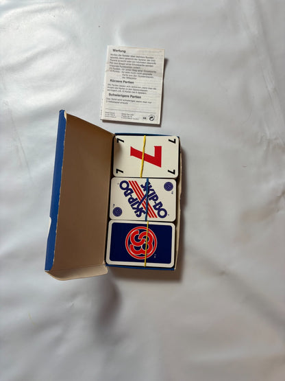 Skip Bo Kartenspiel Mattel blau rote Ausgabe 1992  - vollständig - Ansicht 6