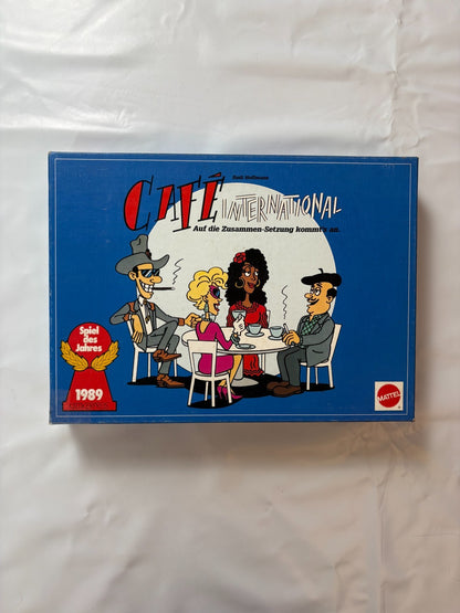 Café International - Brettspiel von Mattel - Vollständig Brett Karton Fleckig - Ansicht 2