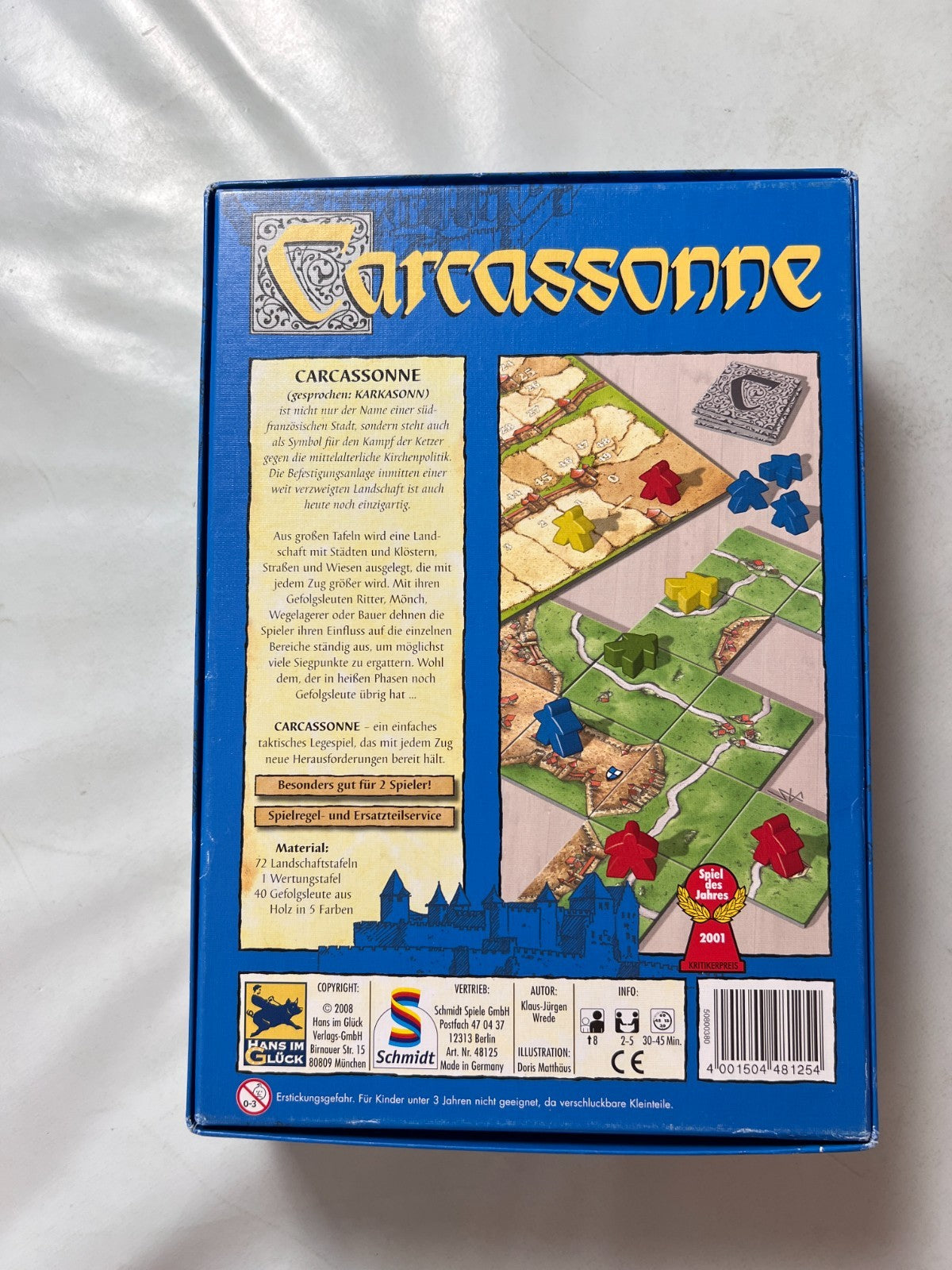 Carcassonne Hans im Glück2001 Altes Layout Legespiel Gesellschafts  Vollständig - Ansicht 9