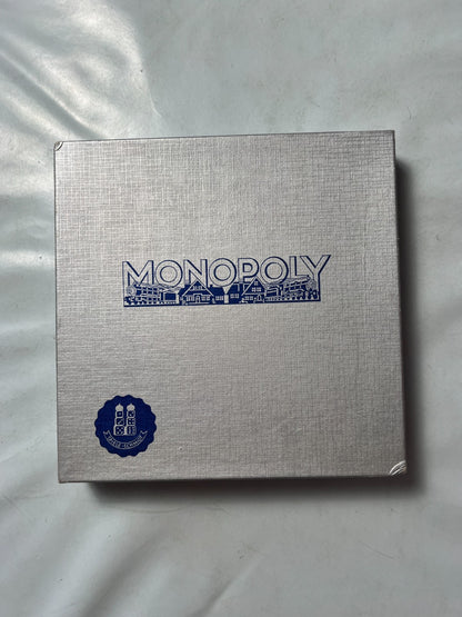 Monopoly Brettspiel Spiele Schmidt silber Vintage alt 60er Holz  Vollständig - Ansicht 4